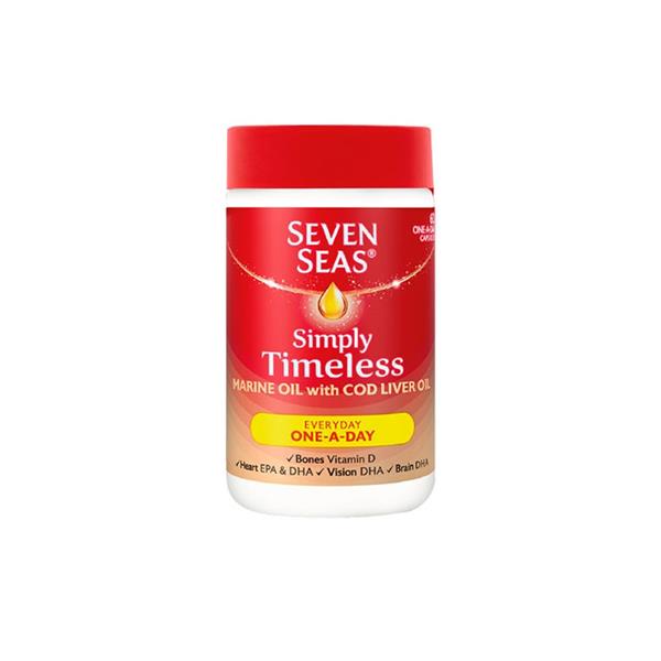 Seven Seas, Pure Cod Liver Oil Caps One A Day 60s