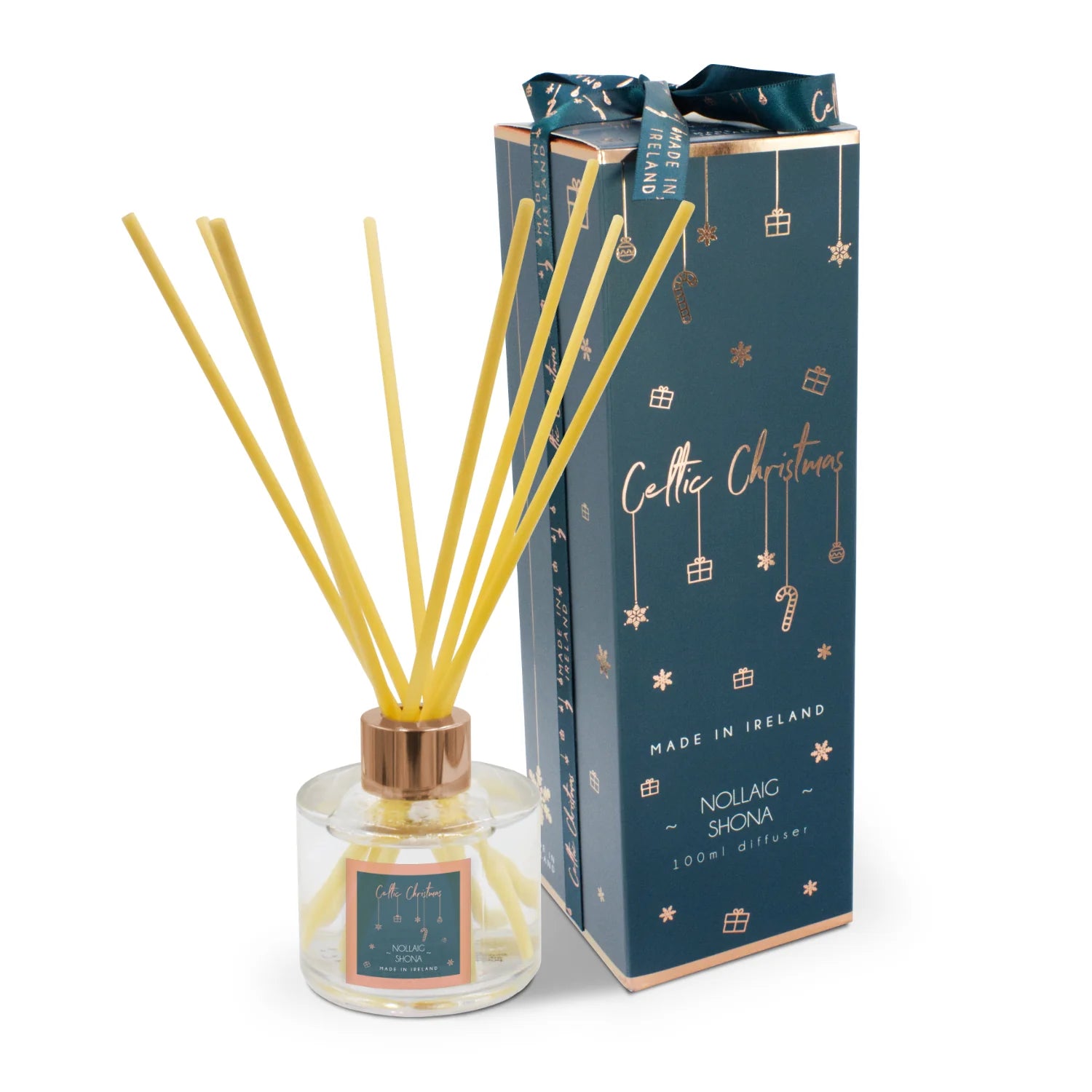 Celtic Candles, Nollaig Shona Diffuser 100ml Ribbon