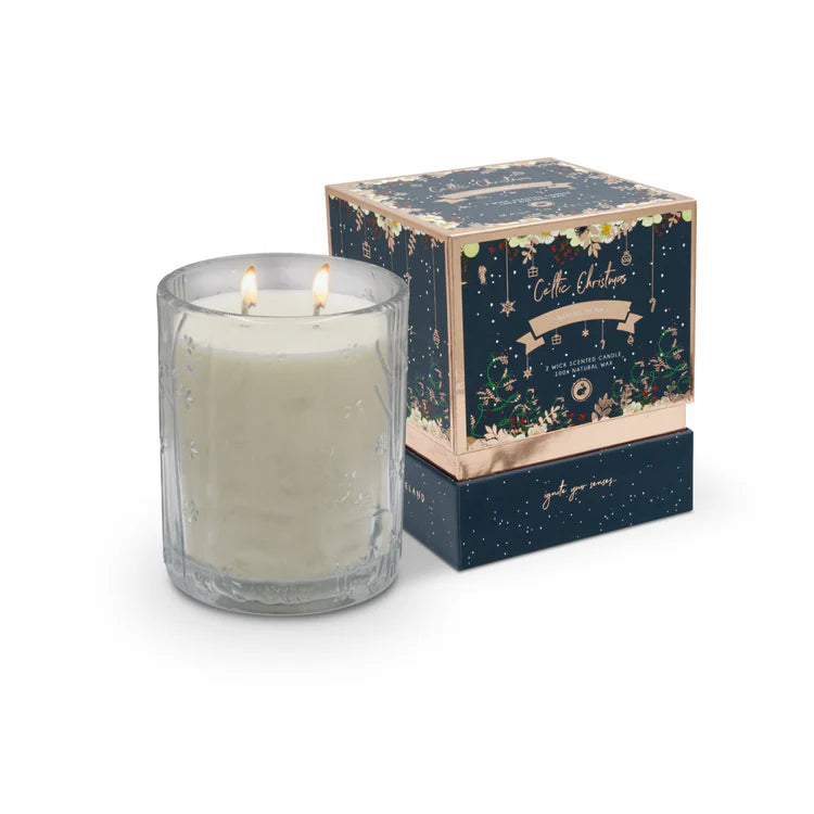 Celtic Candles, Nollaig Shona Double Wick Candle