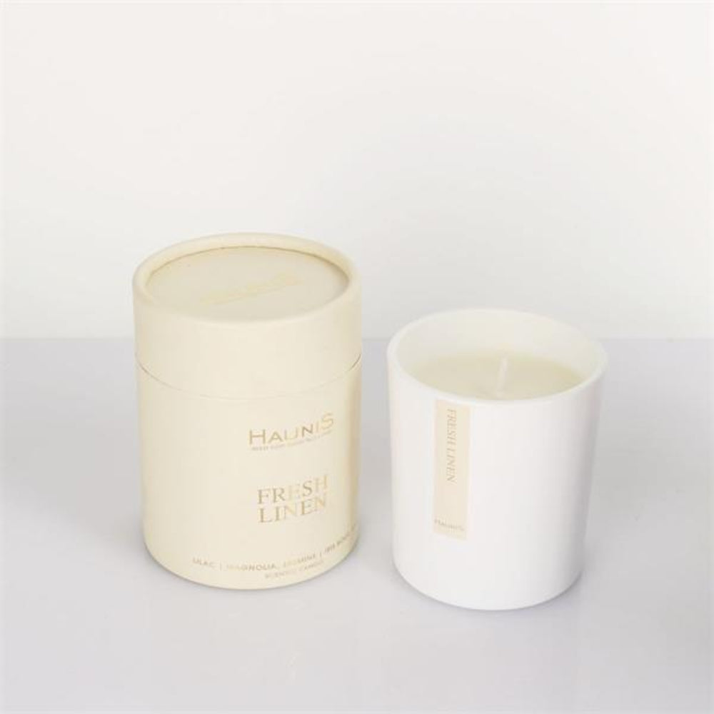 Haunis, Fresh Linen Candle 140g
