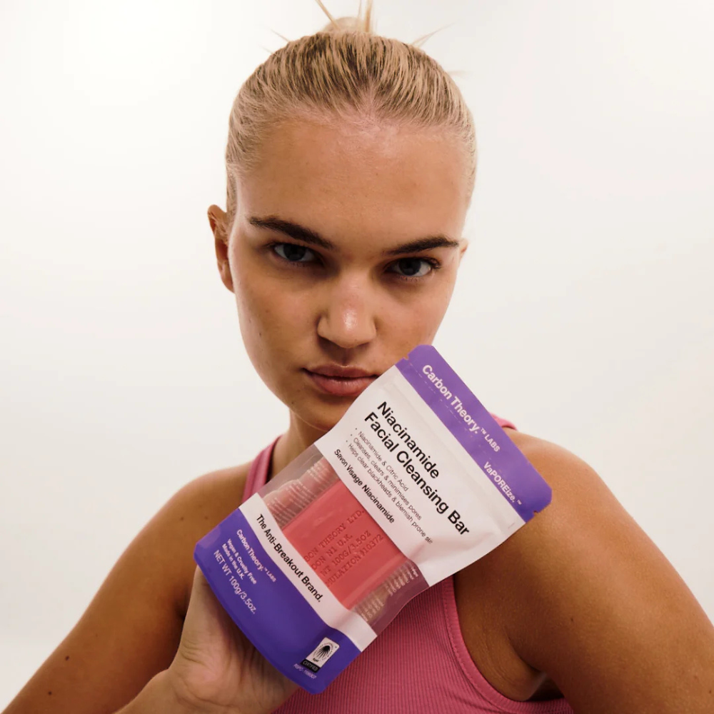 Carbon Theory™, Niacinamide Facial Cleansing Bar 100g