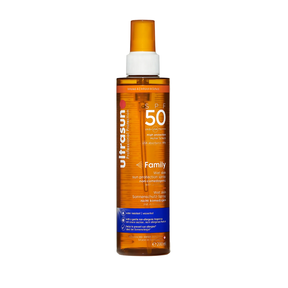 Ultrasun, Family Wet Skin Spray SPF50 200ml