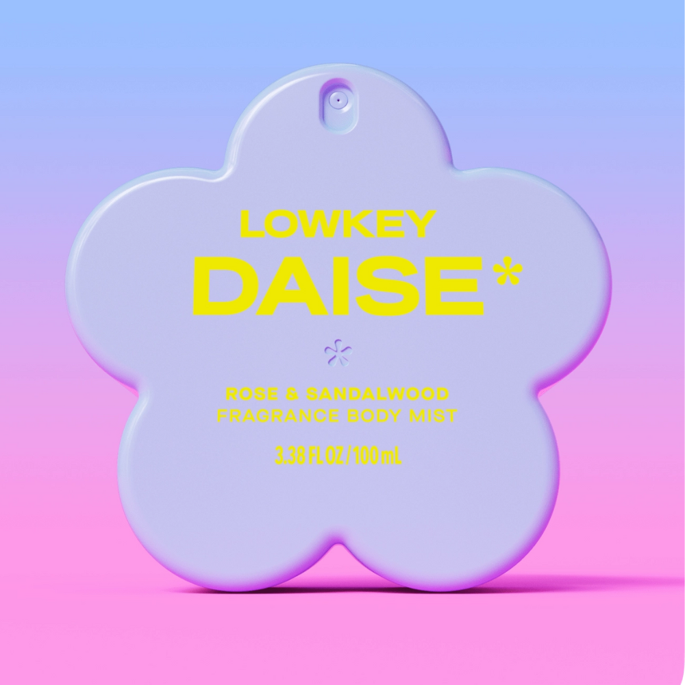 Daise Beauty, Lowkey Daise Fragrance Body Mist Rose & Sandalwood 100ml