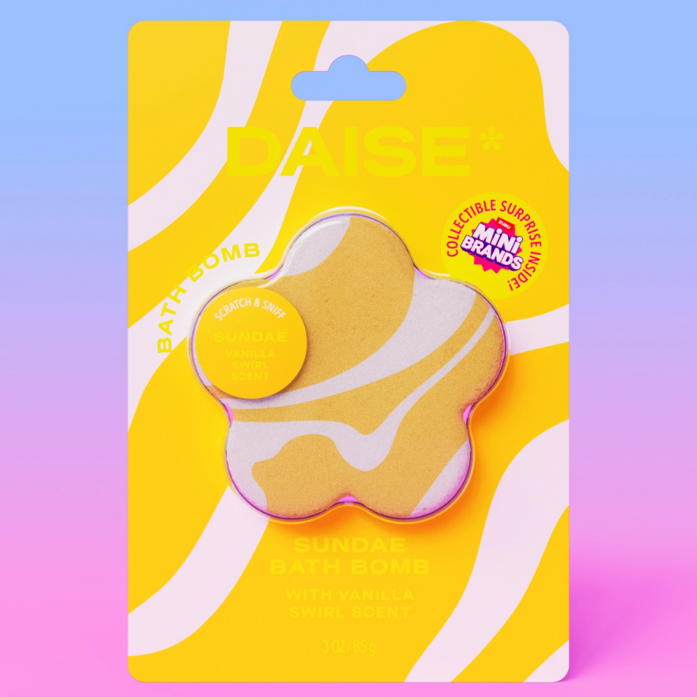 Daise Beauty, Bath Bomb Sundae Vanilla Swirl 85g