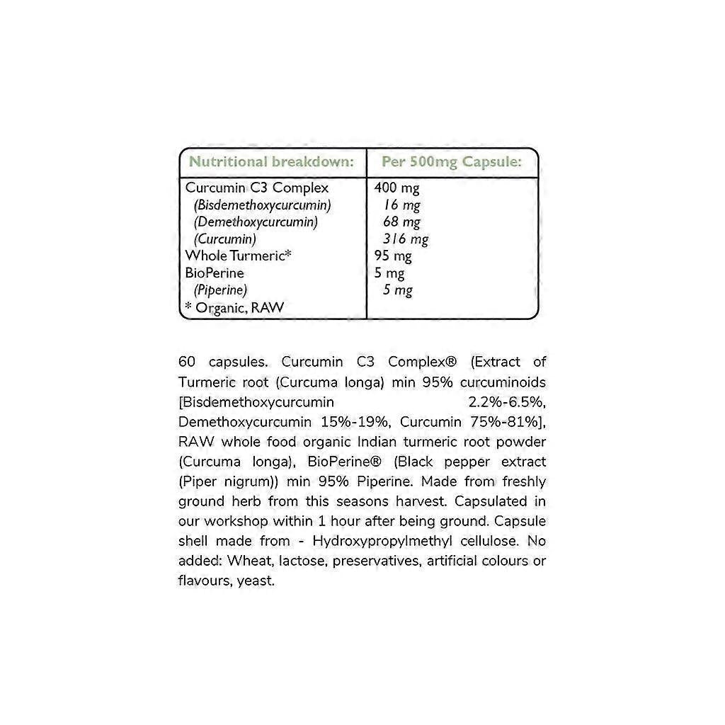 Fushi, Turmeric C3 & Bioperine Extract 60 Capsules