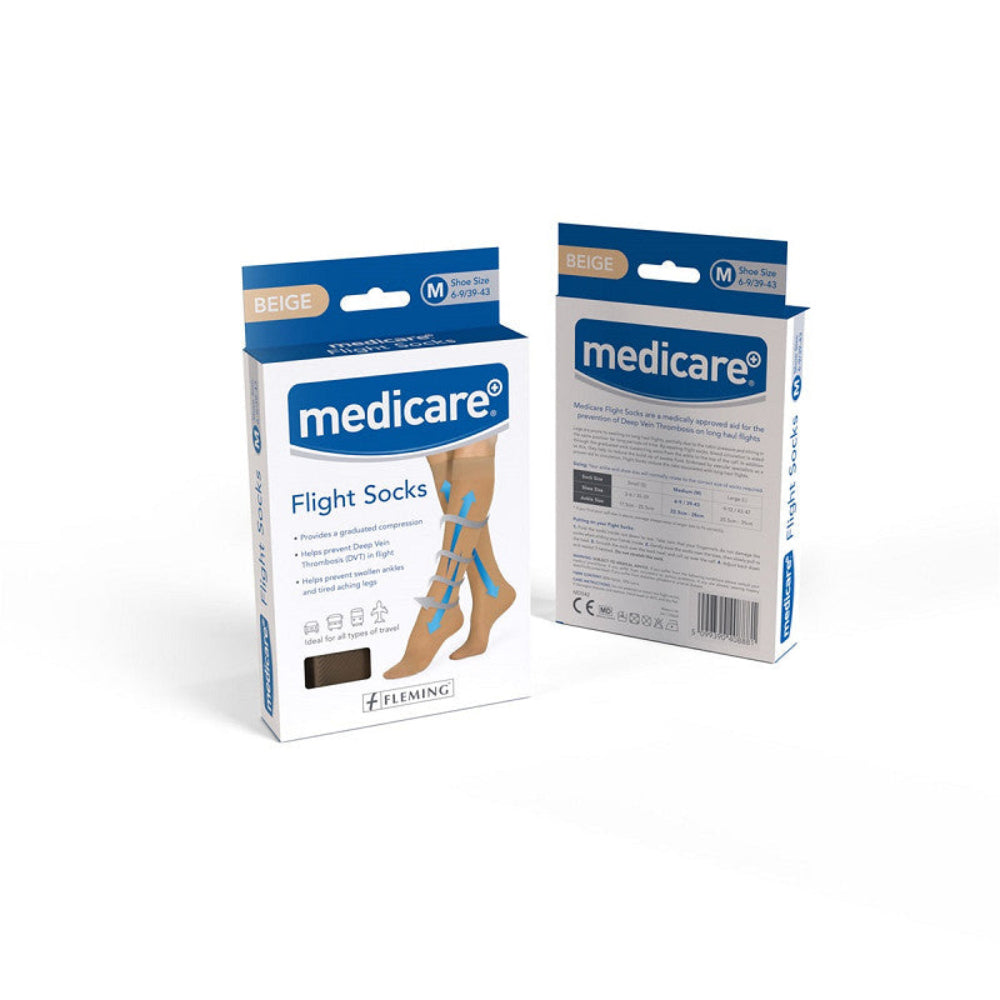 Medicare, Flight Socks Beige Large MD543