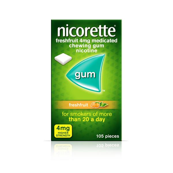 Nicorette Gum 4Mg Freshfruit 105s