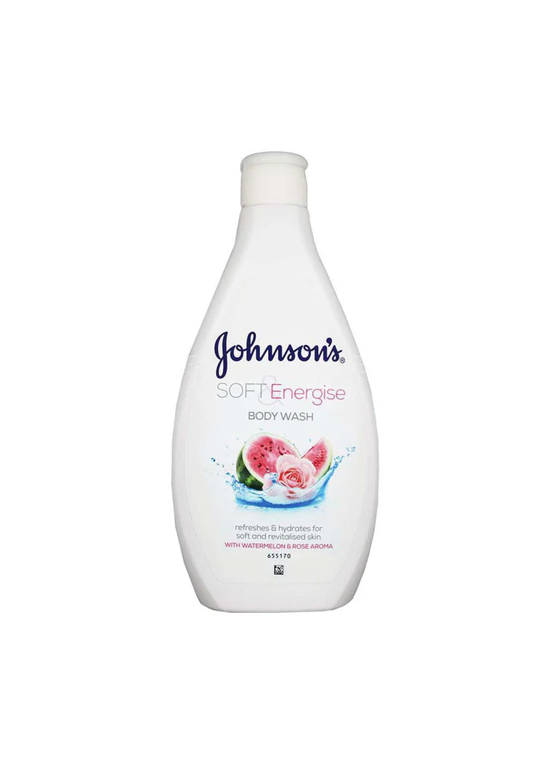 Johnsons, Soft & Energising With Watermelon & Rose Bodywash 400ml