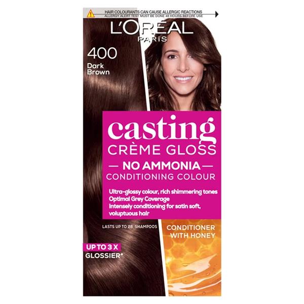 L'Oreal Paris, Casting Creme Gloss 400 Dark Brown Semi Permanent Hair Dye