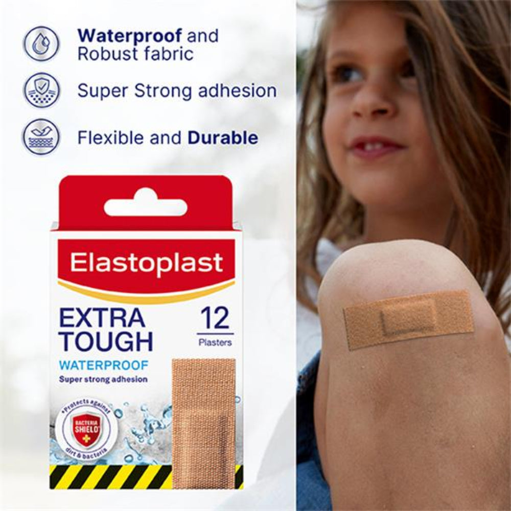 Elastoplast, Extra Tough Waterproof Fabric Plasters 12s