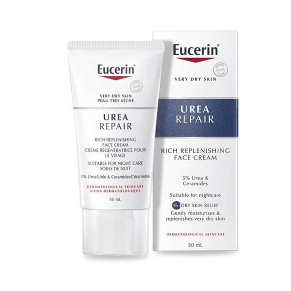 Eucerin®, Dry Skin Replenishing Face Cream Rich 5% Urea With Lactate 50ml