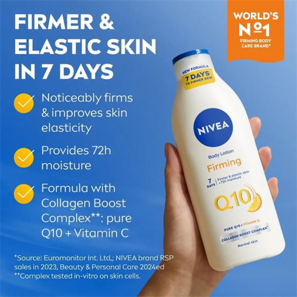 NiveaQ10, & Vitamin C Light Firming Body Lotion For Normal Skin 250ml