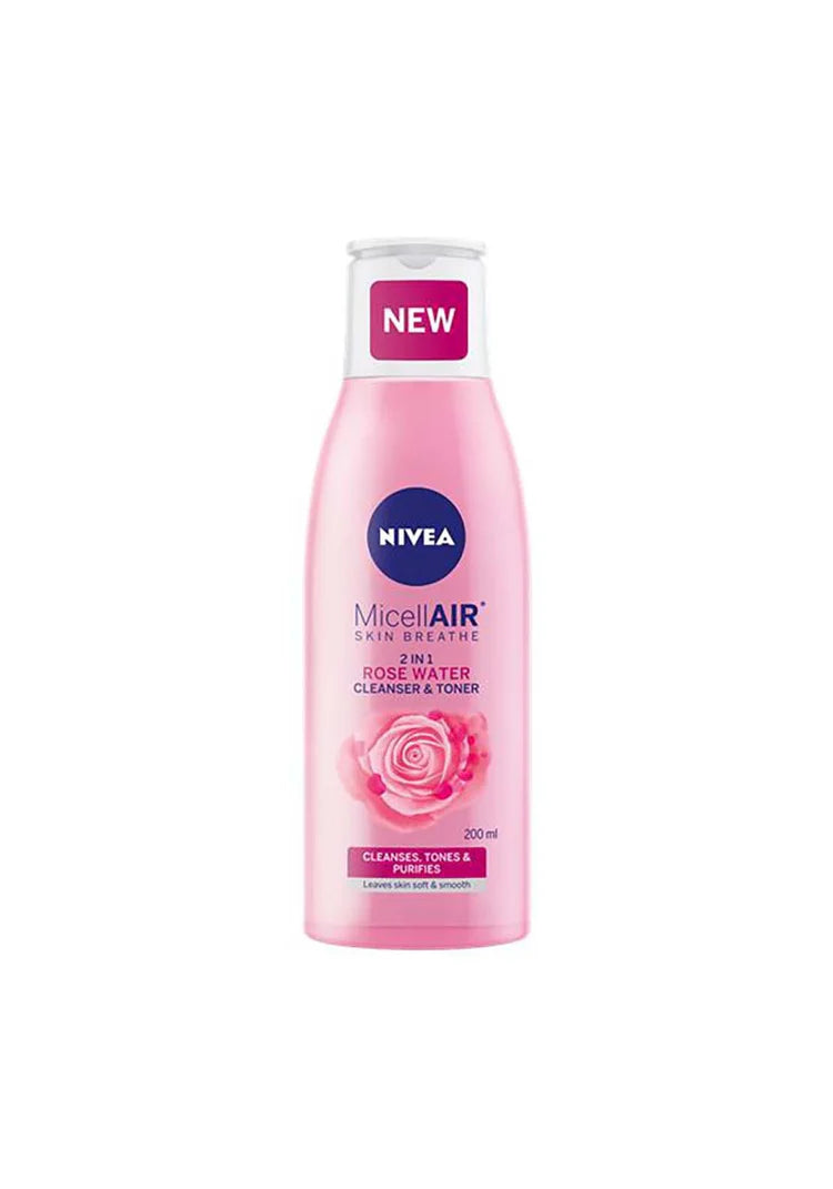 Nivea, Rose Care Micellar 2 in 1 Cleanser & Toner 200ml