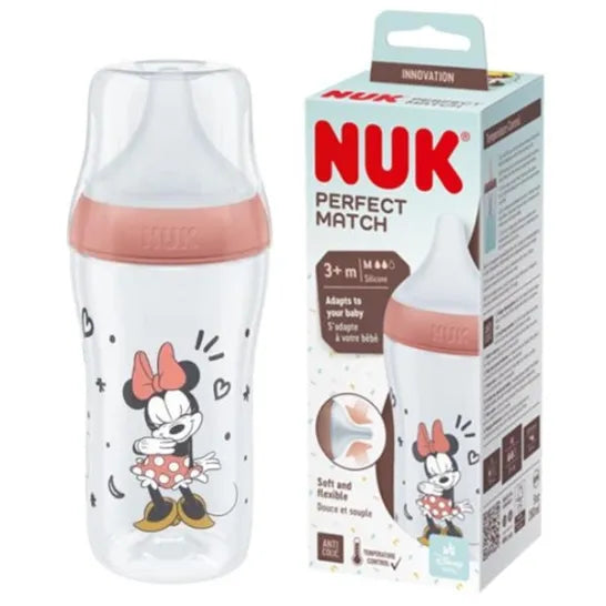Nuk Perfect Match, Minnie Mouse 260ml 3+m
