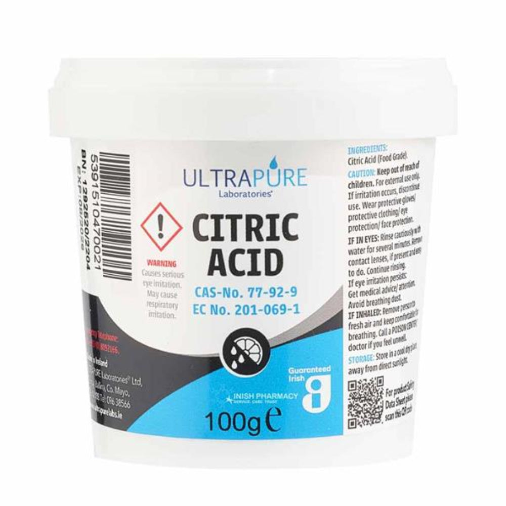 Ultrapure, Citric Acid BP 100g