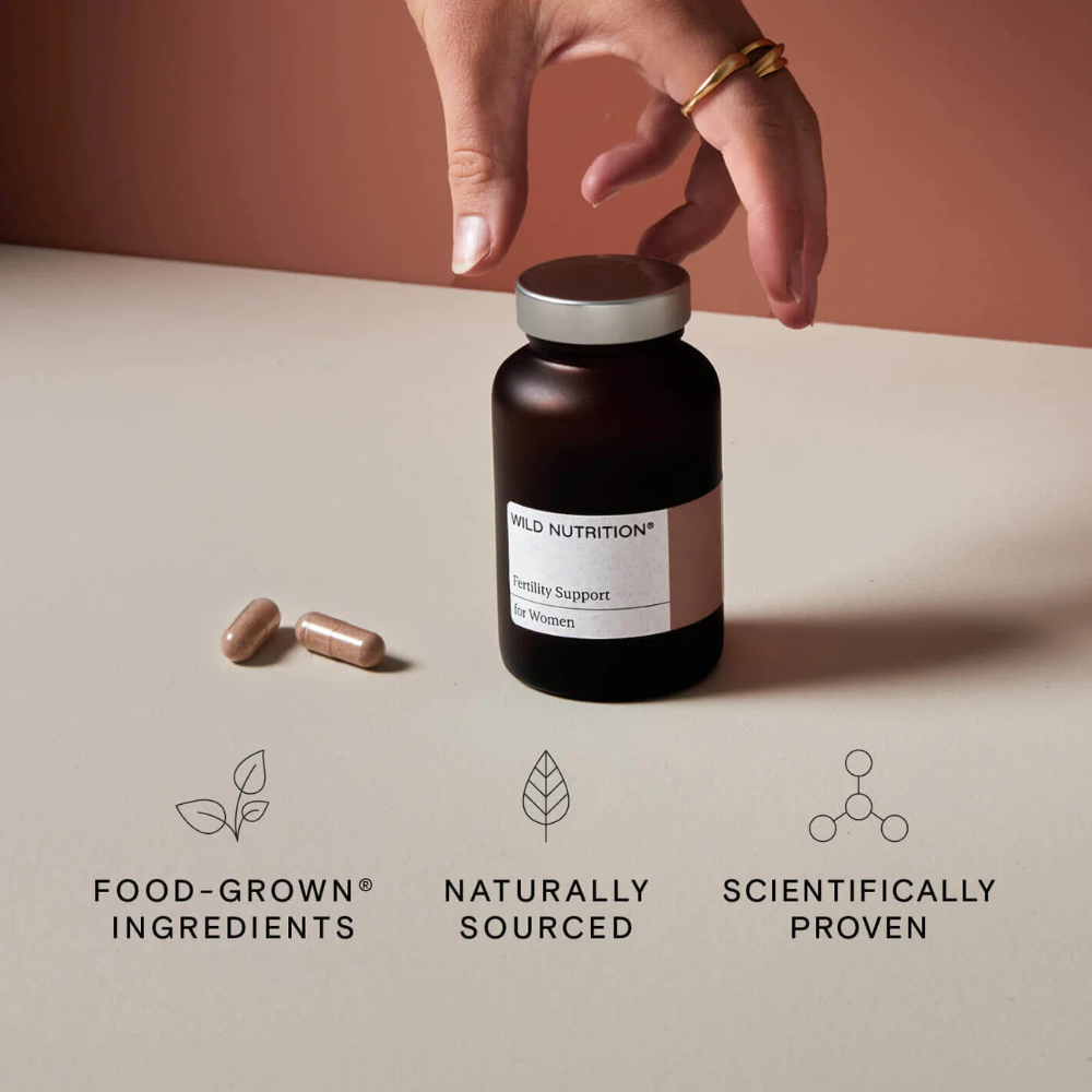 Wild Nutrition, Food-Grown® Fertility Support For Women 60 Capsules Default Title