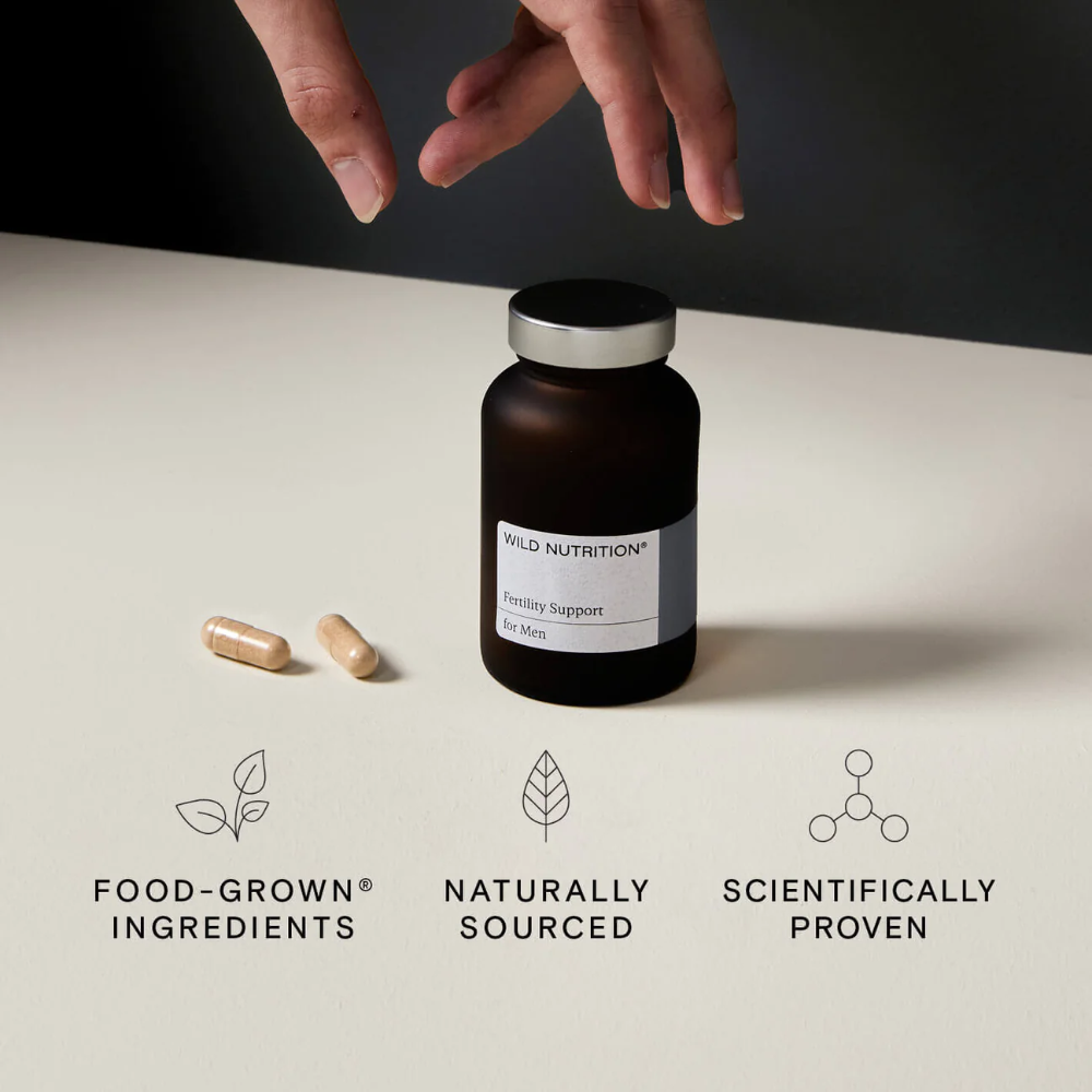 Wild Nutrition, Food-Grown® Fertility Support For Men 60 Capsules Default Title