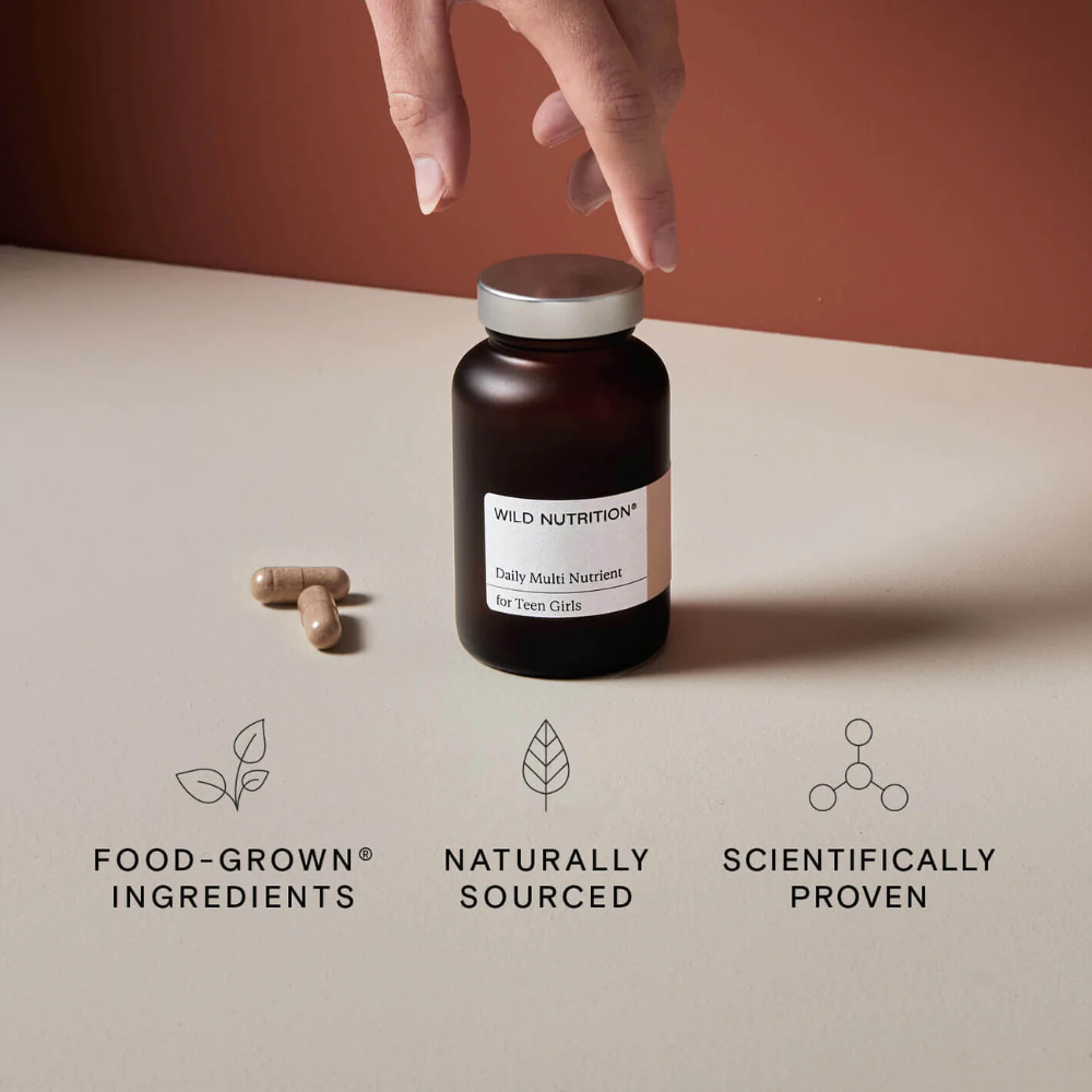 Wild Nutrition, Food-Grown® Daily Multi Nutrient For Teen Girls 60 Capsules Default Title