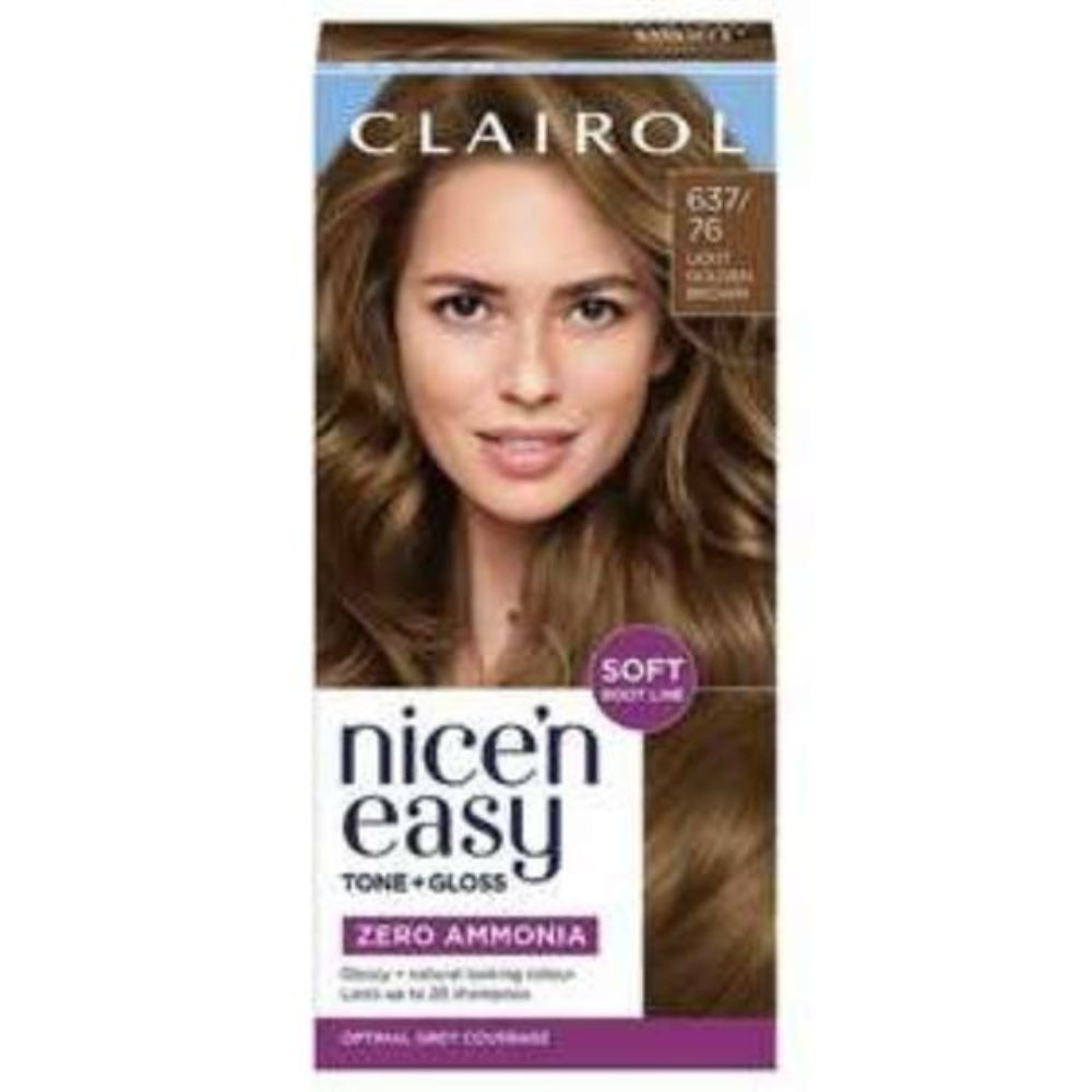 Clairol, Nice n Easy Hair Dye 637/76 Light Golden Brown