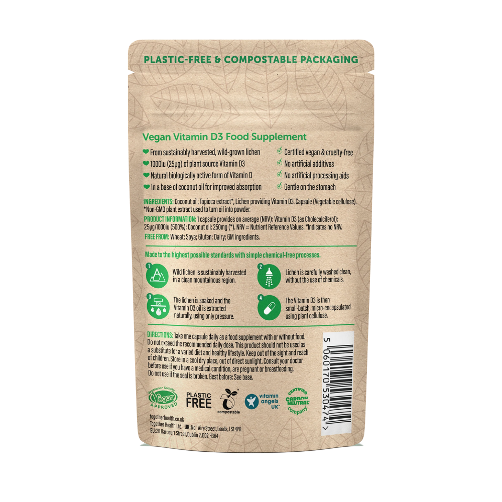 together health®, Vegan Vitamin D3 30 Capsules