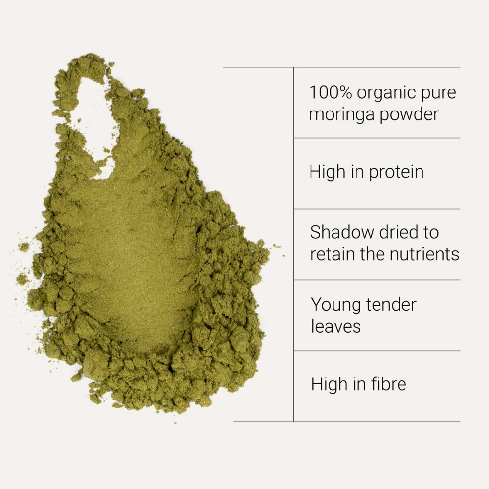 KIKI Health, Organic Moringa Leaf Powder 100g