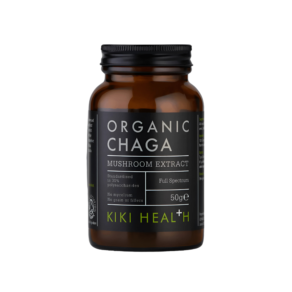 KIKI Health, Organic Chaga Mushroom Extract 60 Vegetarian Capsules