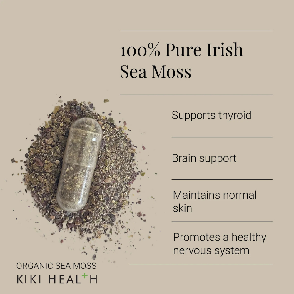 KIKI HEALTH, Irish Organic Sea Moss 90 Capsules