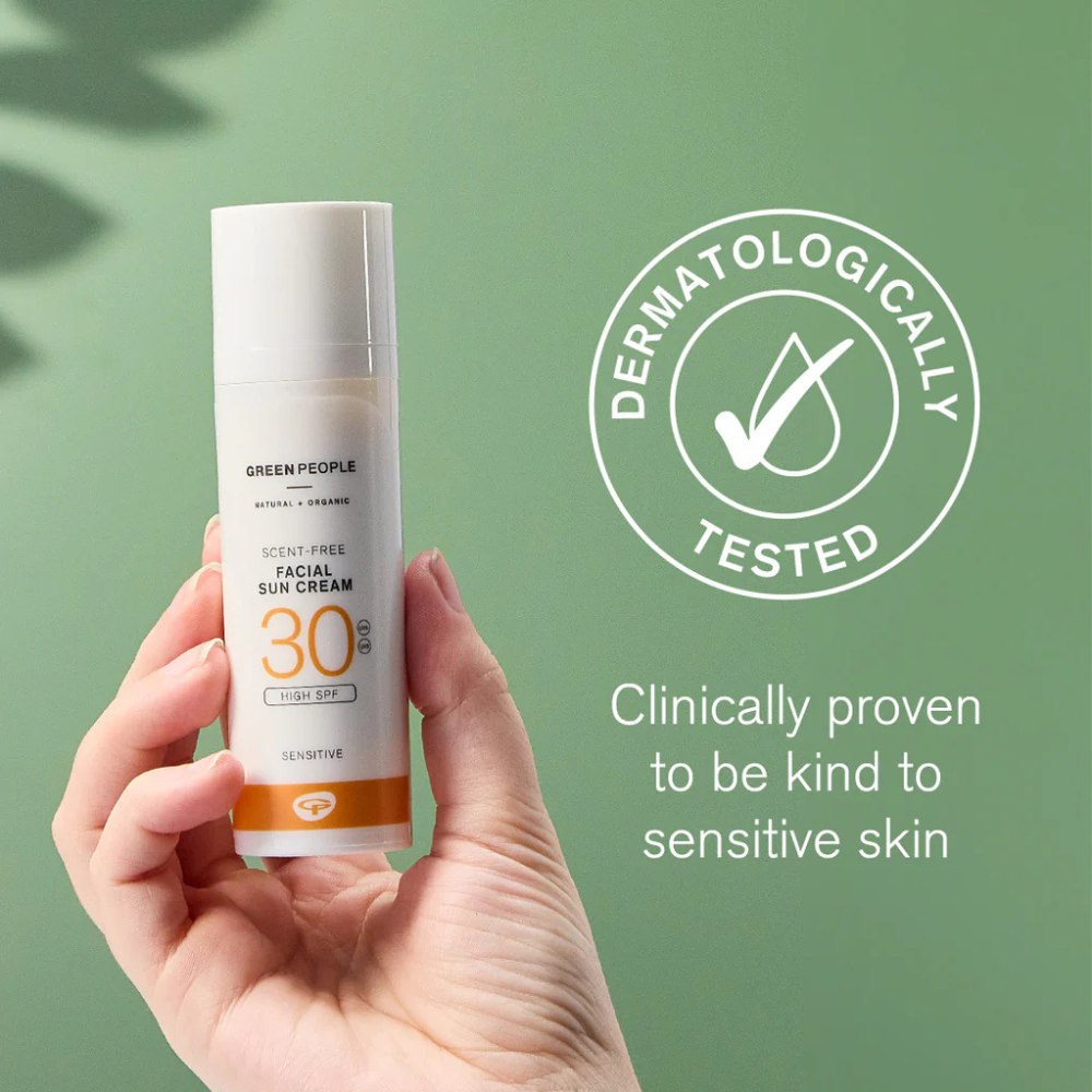 Green People, Organic Facial Sun Cream SPF15 Scent Free 50ml
