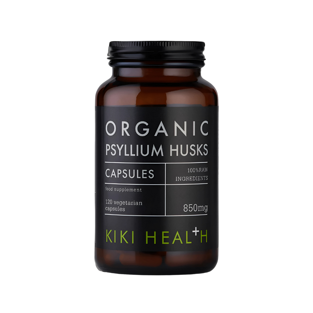 KIKI Health, Organic Psyllium Husks 120 Vegetarian Capsules