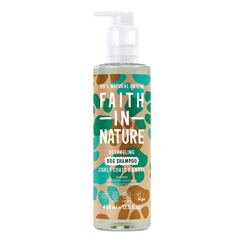 Faith In Nature, Coconut Detangling Shampoo For Sensitive Dogs & Puppies 400ml