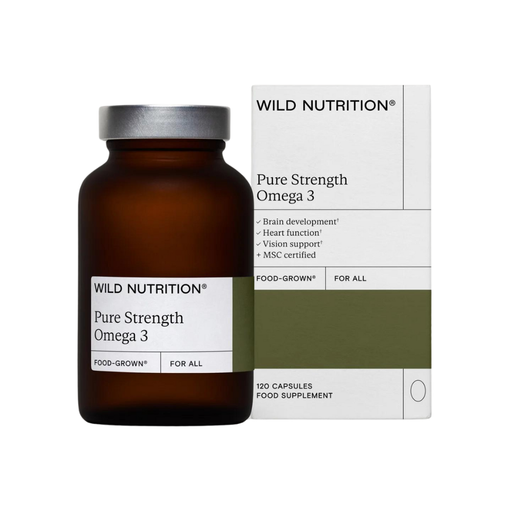 Wild Nutrition, Food-Grown® Pure Strength Omega 3 120 Capsules