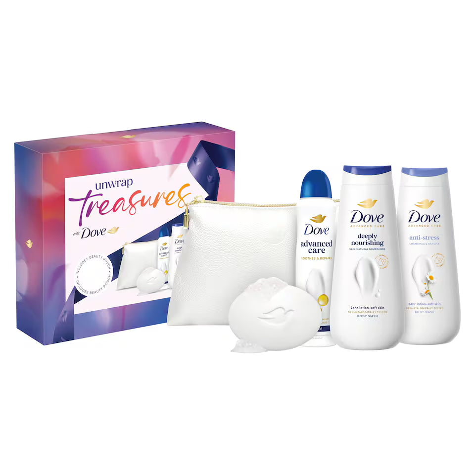 Dove, Treasures Collection with Beauty Pouch Gift Set