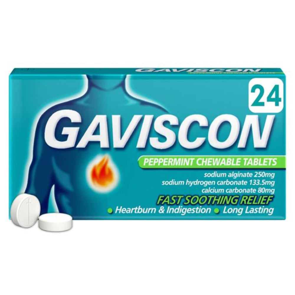 Gaviscon Peppermint Tablets 24s
