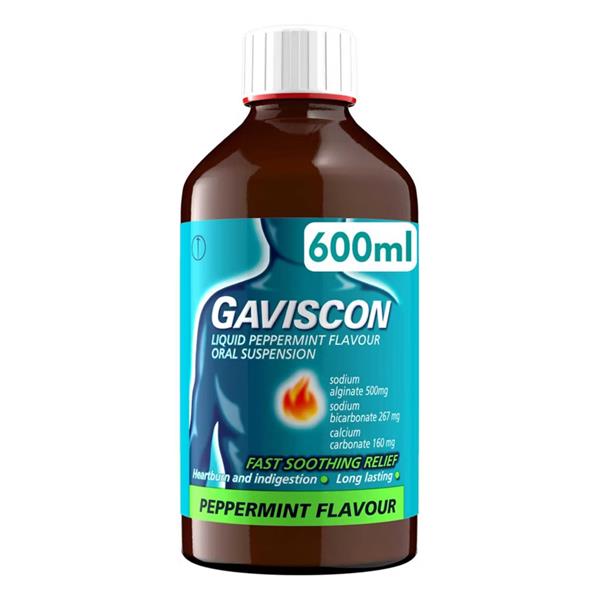 Gaviscon Peppermint Liquid X 600ml
