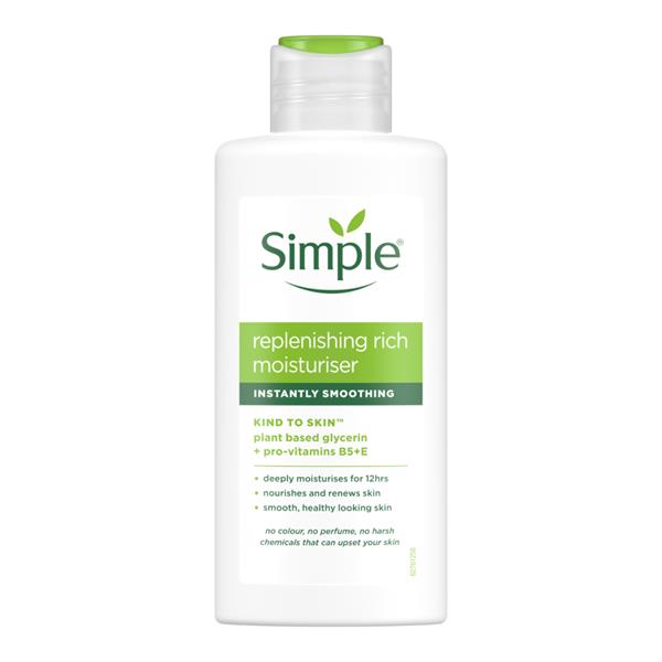 Simple, Replenishing Rich Moisturiser 12H 125ml