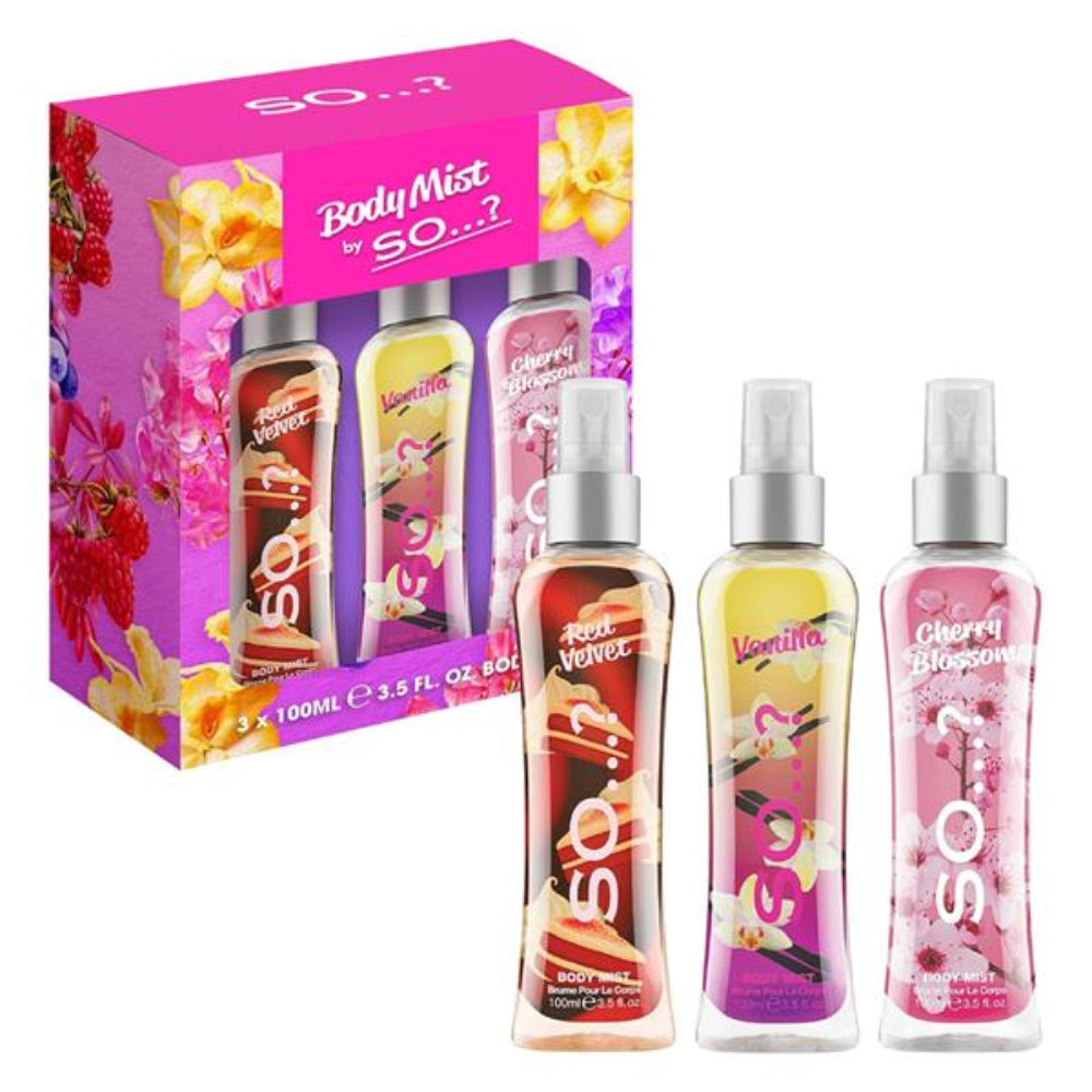 So...?, So Body Mist Lucious Trio 3 x 100ml