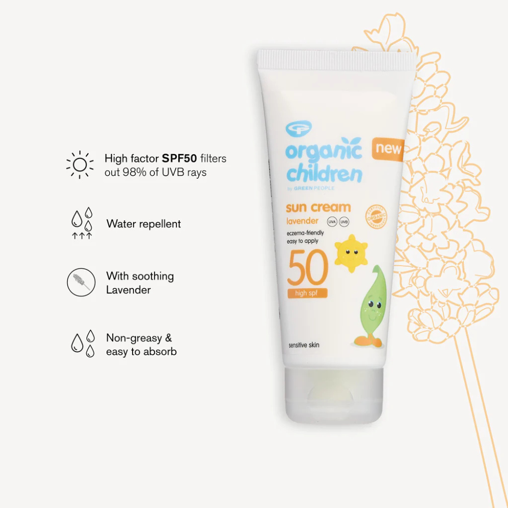 Green People, Organic Children Lavender Sun Cream SPF50 100ml
