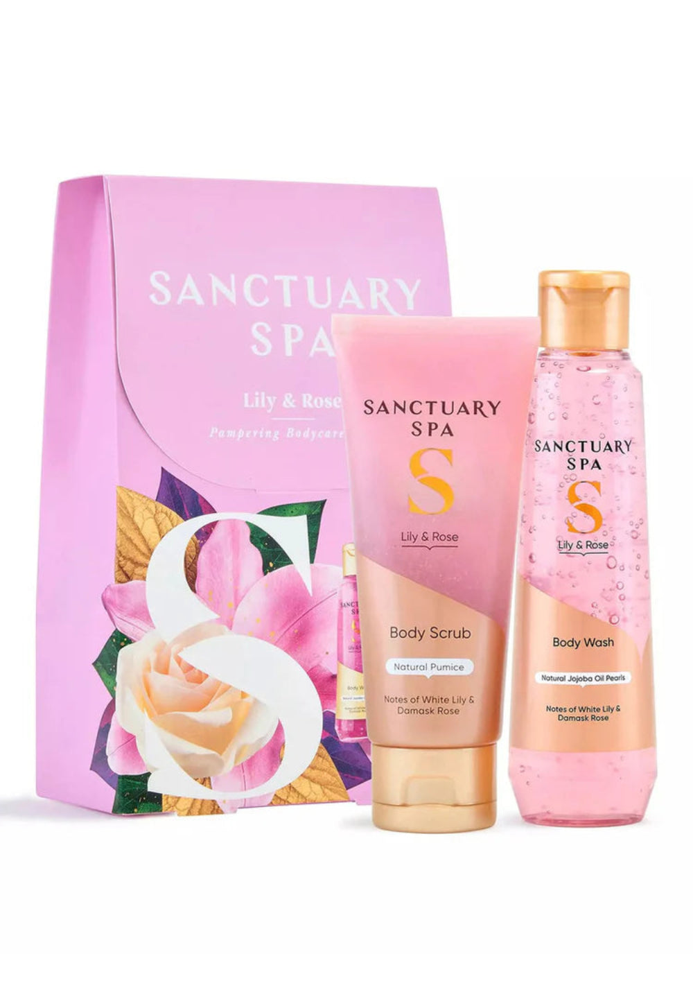 Sanctuary Lily & Rose Pampering Bodycare Duo Gift Set