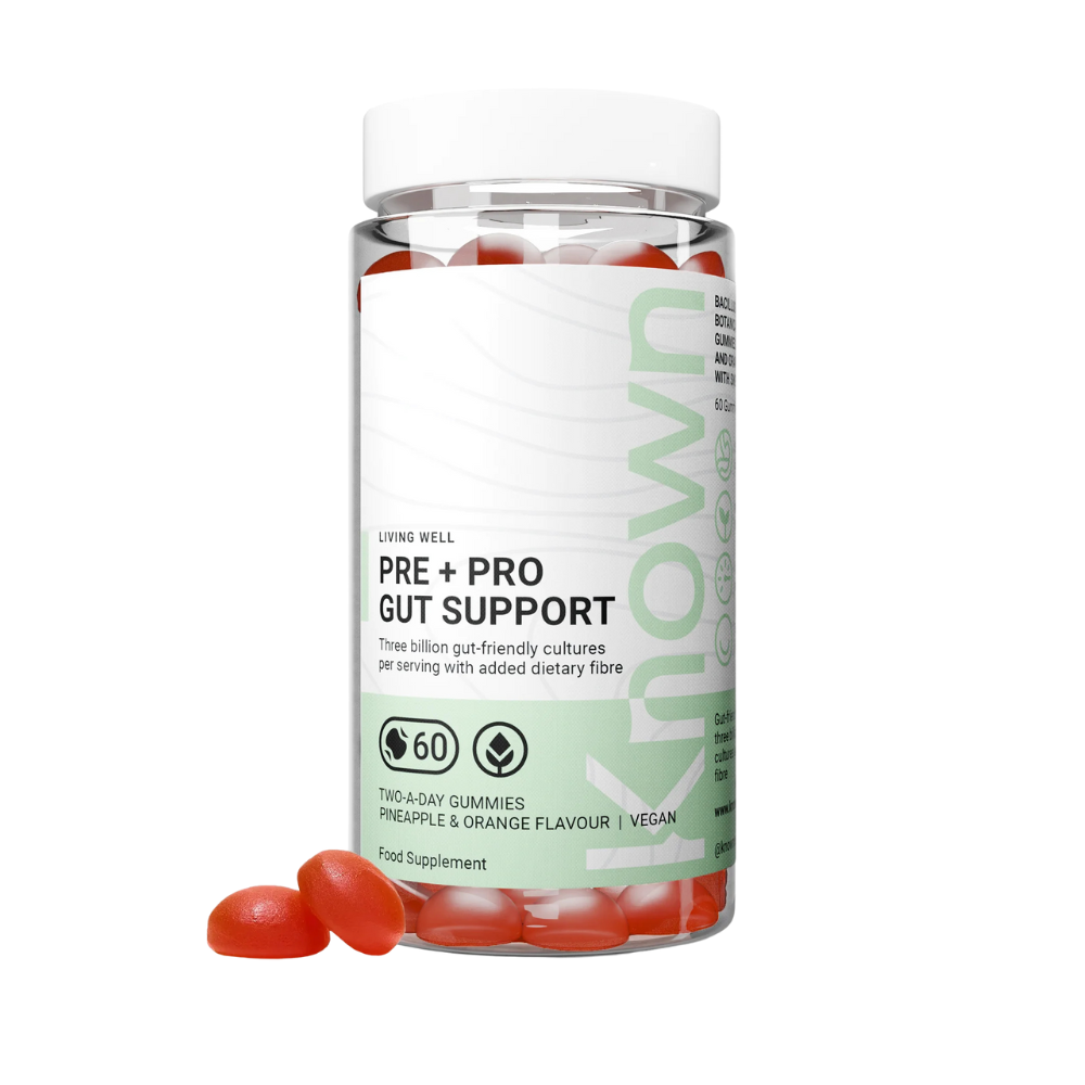 Known Nutrition, Pre+Pro Gut Support Vegan 60 Gummies