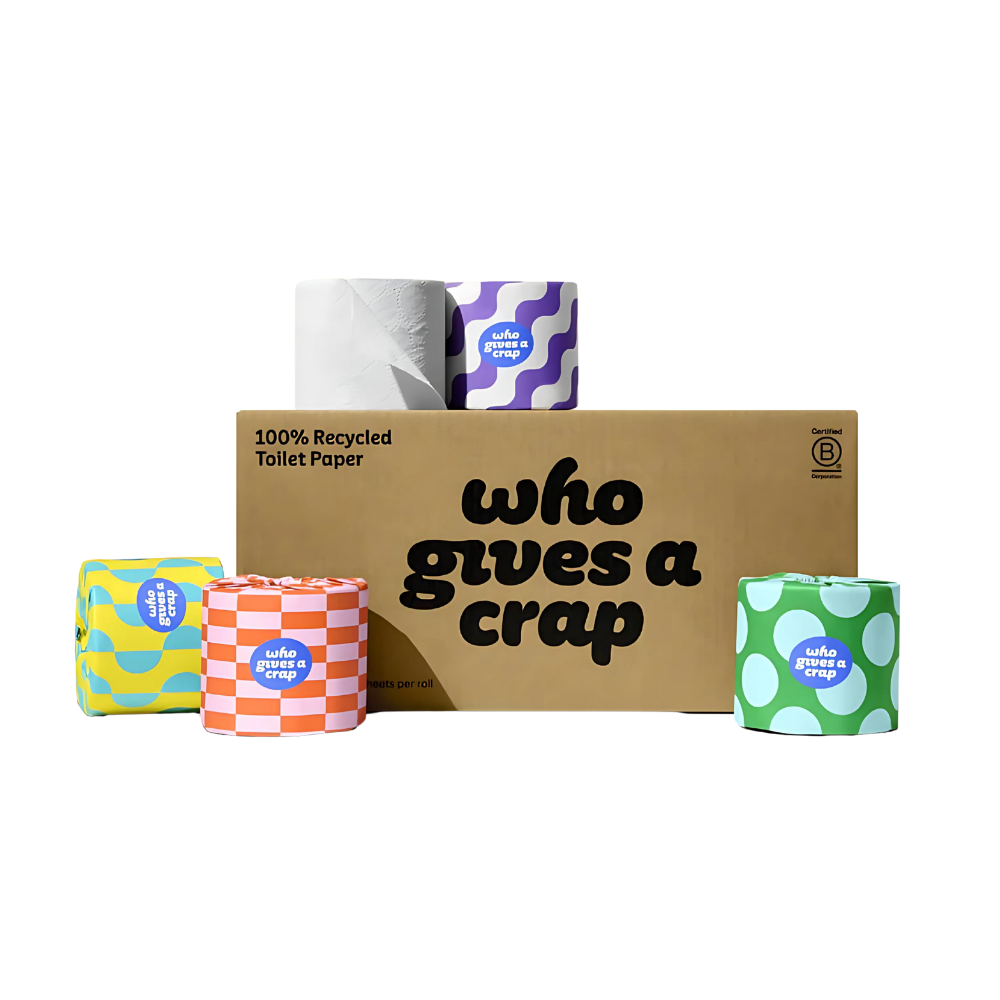 who gives a crap, Double Length 100% Recycled Toilet Paper Rolls 16 Rolls