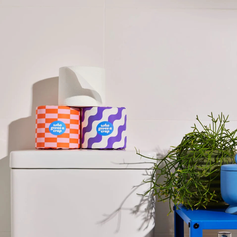 who gives a crap, Double Length 100% Recycled Toilet Paper Rolls 16 Rolls