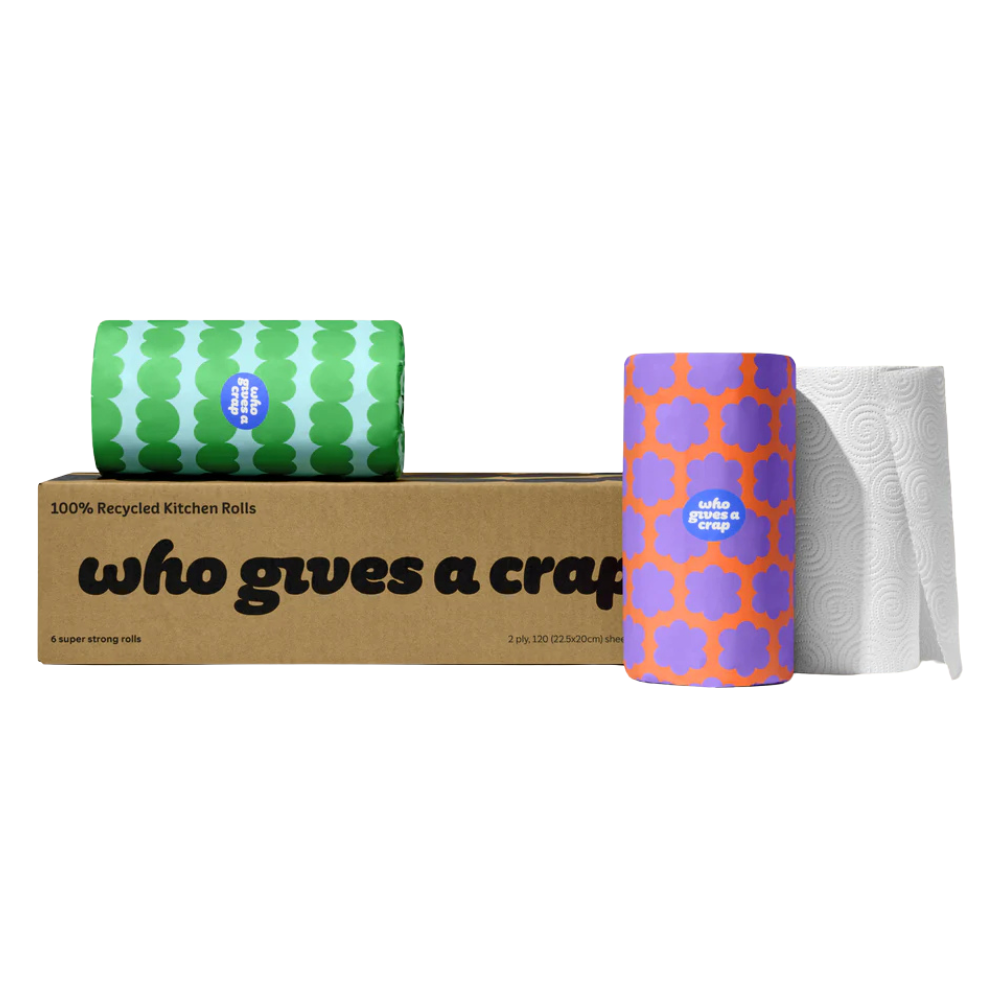 who gives a crap, 100% Recycled Double Length Kitchen Paper 12 Rolls