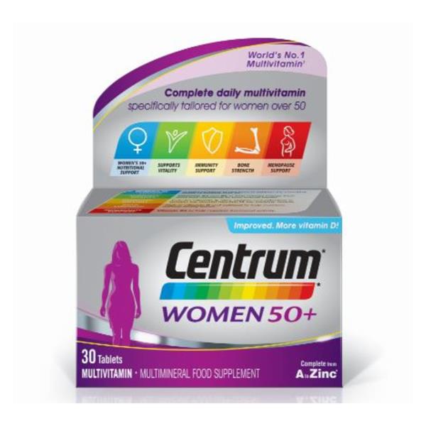 Centrum, Women 50+ Multivitamins 30 Tablets
