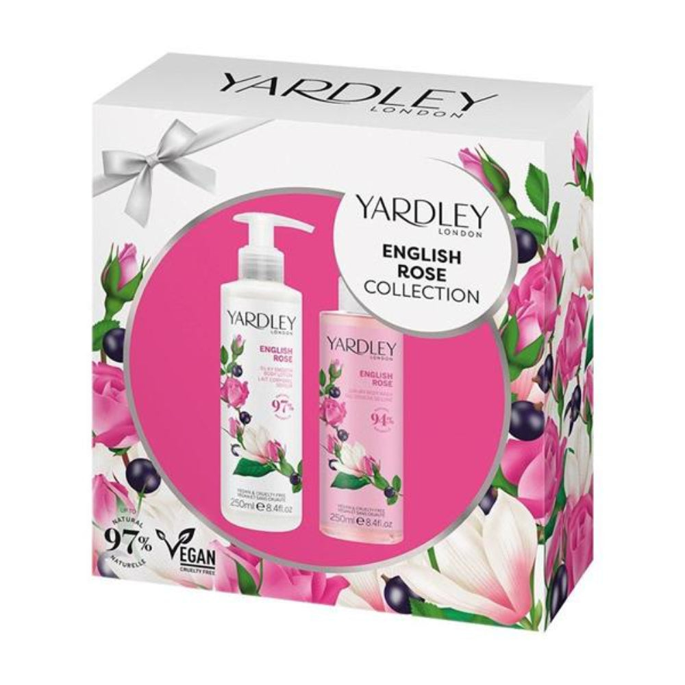 Yardley, English Rose Body Wash & Body Lotion Gift Set