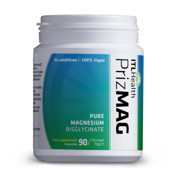 ITL HEALTH Prizmag, Pure Magnesium Bisglycinate 90 Caps