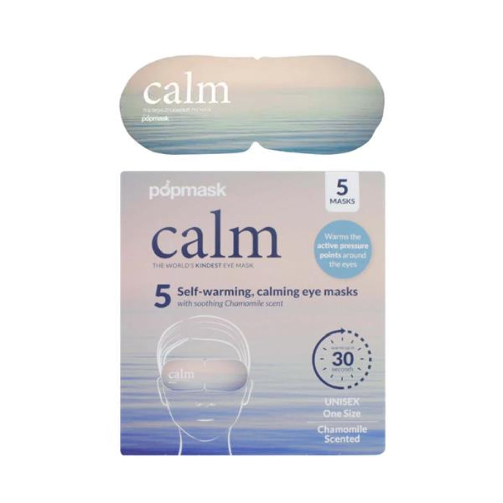 Popmask, Calm Self Warming Eye Masks 5 Pack Chamomile Scented