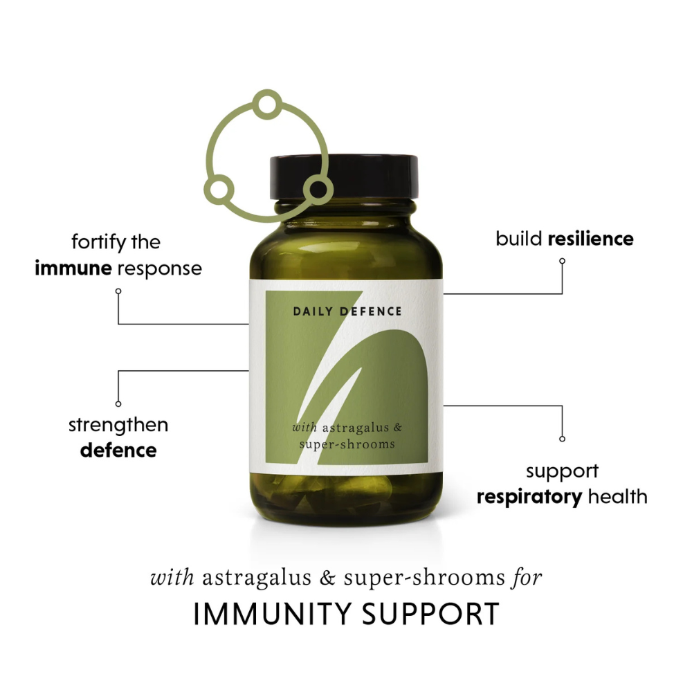 The Herbtender, Daily Defense Astragalus & Super-shrooms 60 Vegan Capsules