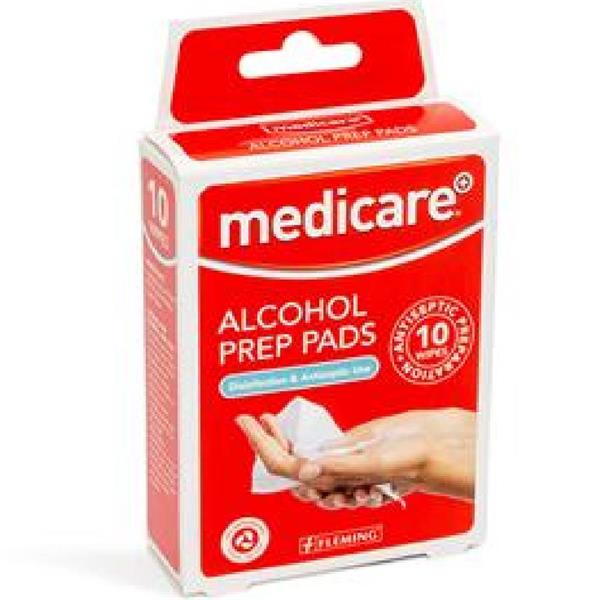 Medicare Alcohol Prep Pads 10s