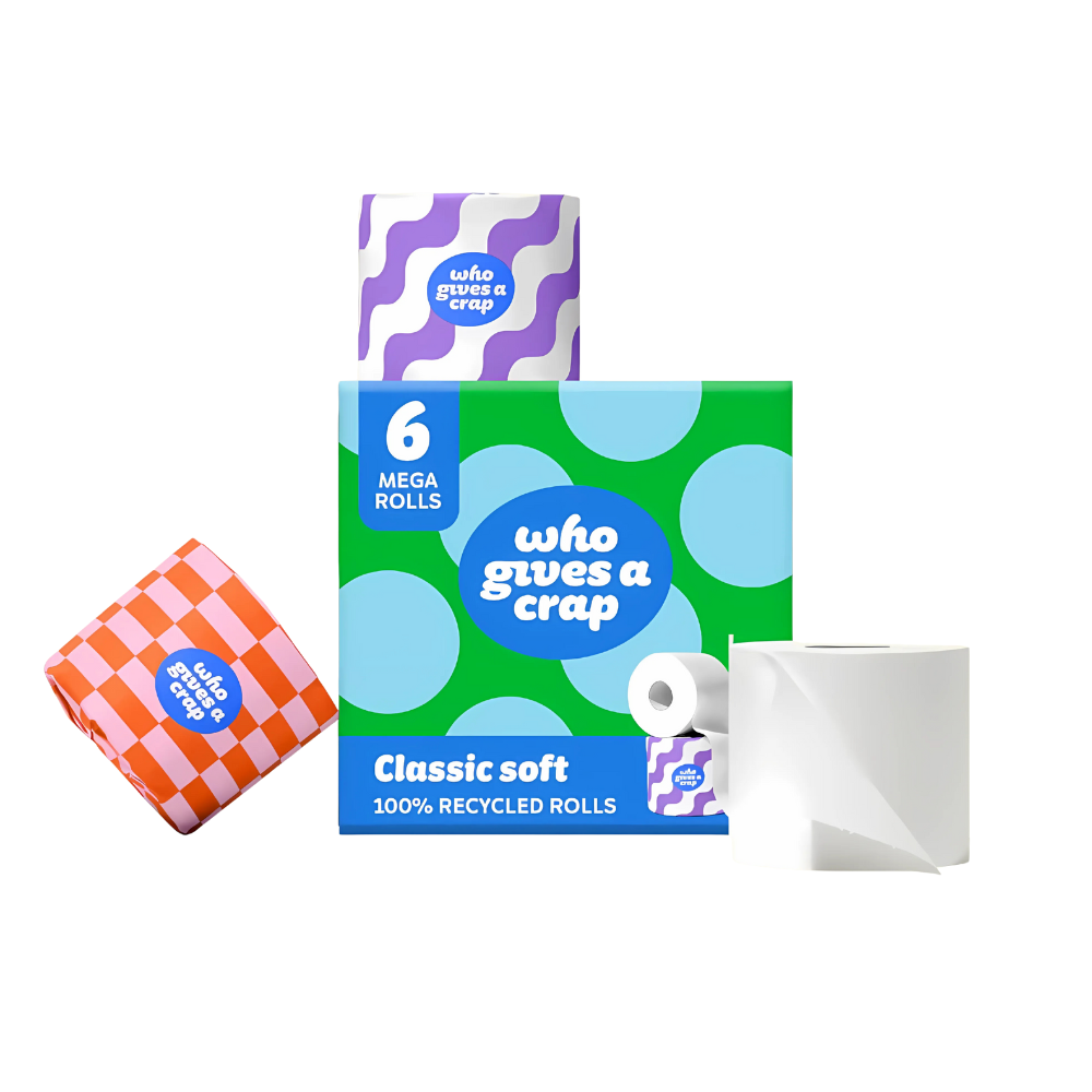 who gives a crap, 100% Recycled Classic Soft Toilet Tissue 24 Mega Rolls