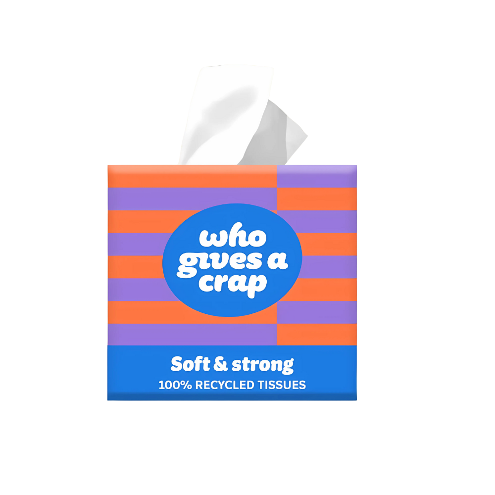 who gives a crap, 100% Recycled Soft & Strong Facial Tissues 12 Boxes
